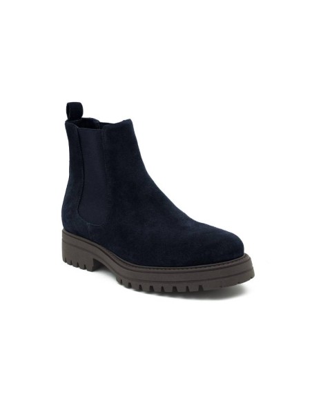 blue suede chelsea boots CR-24719-MARINO