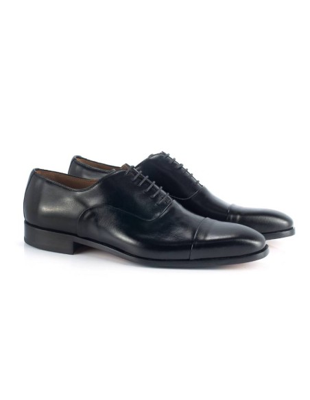 black leather oxford shoes CR-22243-NEGRO