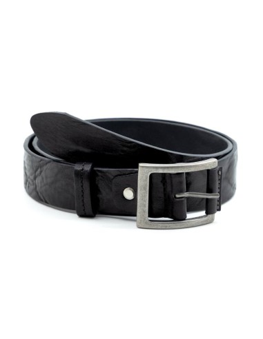 Ceinture en cuir noir B-VUPMAN-NEGRO