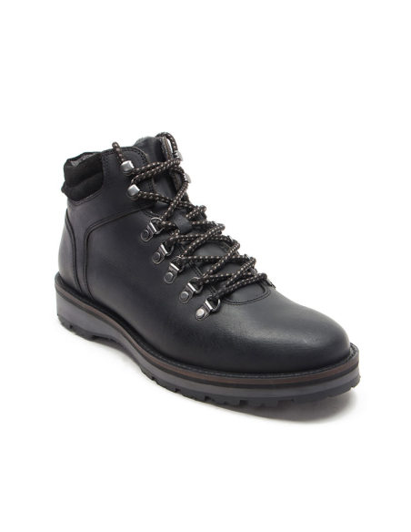 brown leather boots TRAVER-BLACK