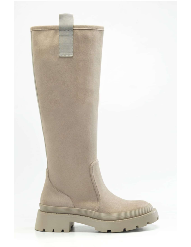 Botines de mujer liso liso color beige