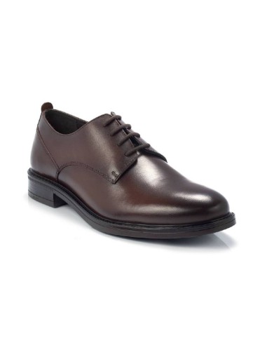 Derby en cuir marron BETAN-BROWN