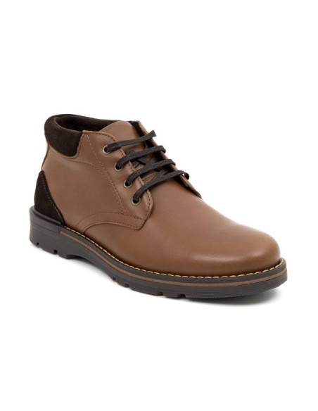 Bottine en cuir marron NITROMENS-BROWN