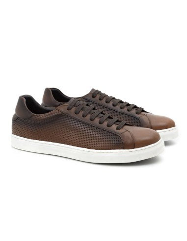 light brown leather sneakers CR-22268-CUERO