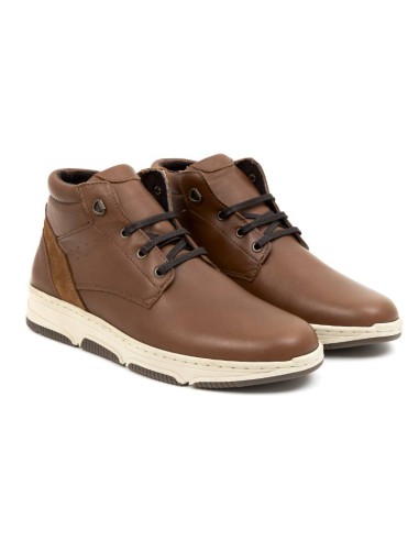 brown leather boots CHARLIMEN-BROWN