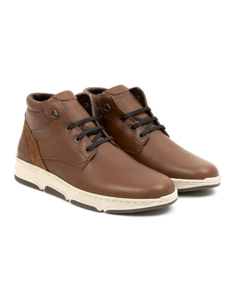 brown leather boots CHERLIM-BROWN