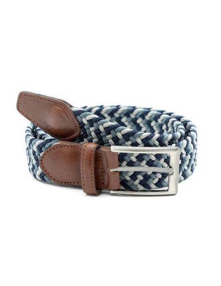 green braided belt B-TRAZOR-VERDE