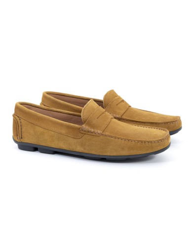 brown suede moccasin CR-23006-CAFE