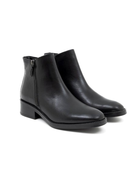 black leather women's boots W-NARIMAGE-BLACK