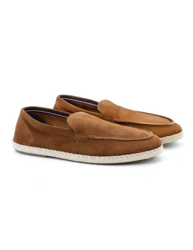 light brown leather espadrille CR-23022-CUERO