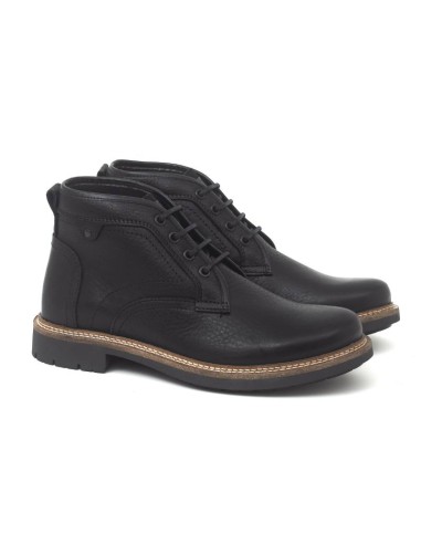 black leather boots CART-BLACK