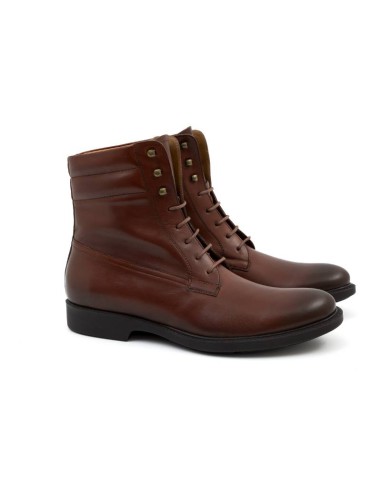 brown leather boots CROSOT-MARRON