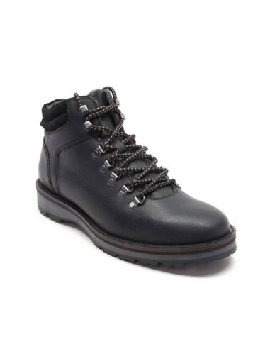 black leather boots TRAVERO-BLACK