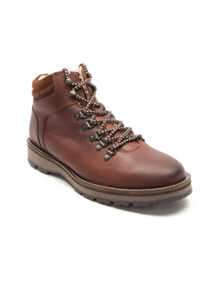 Bottine en cuir marron TRAVERO-BROWN