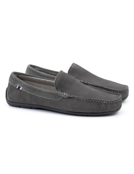 Mocassin suède gris CR-23073-GREY