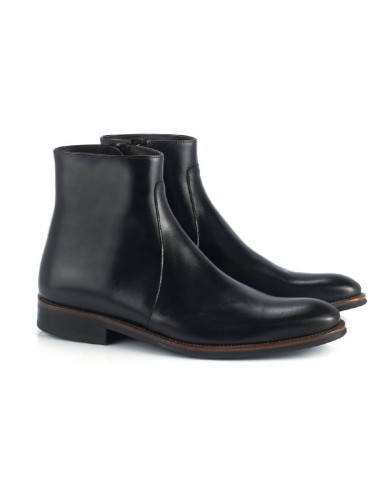 black leather boots BACAMEN-NEGRO