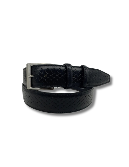 Ceinture en cuir noir B-ITACRO-BLACK