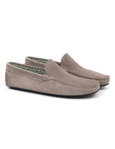 grey suede moccasin SEMILE-MUD