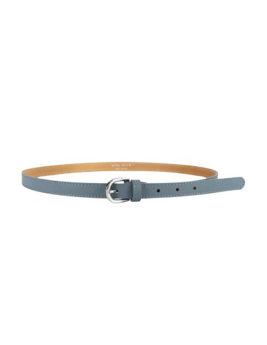 blue leather women's belt WB-ITAFIN-BLUE