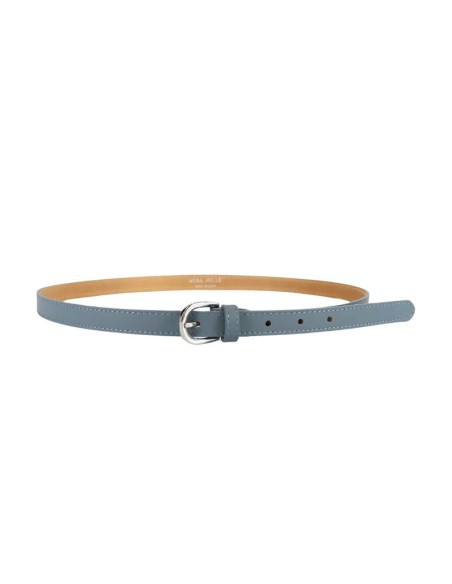 blue leather women's belt WB-ITAFIN-BLUE