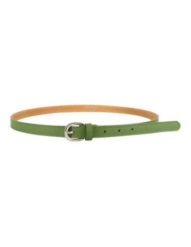 green leather women's belt WB-ITAFIN-GREEN