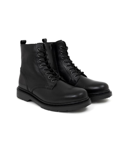 Bottine en cuir noir CANTOMAN-NEGRO