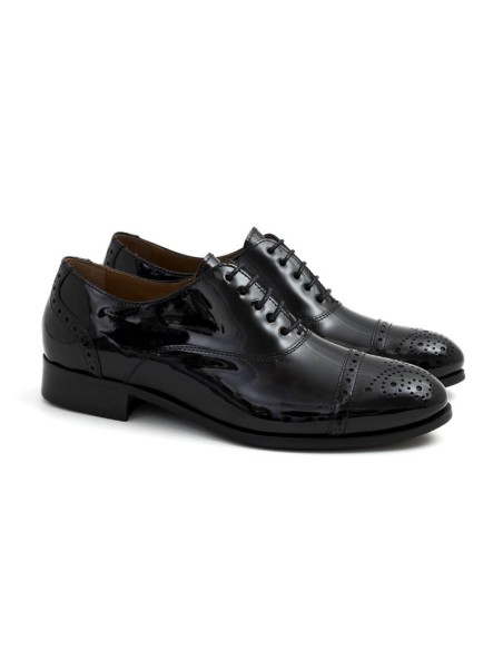 black patent Dressing Shoes W-FLOMOR-NEGRO