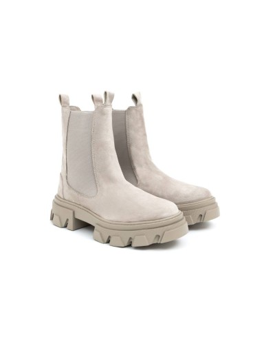 Botas de mujer liso con una hebilla color beige W-ONEROR-BEIGE