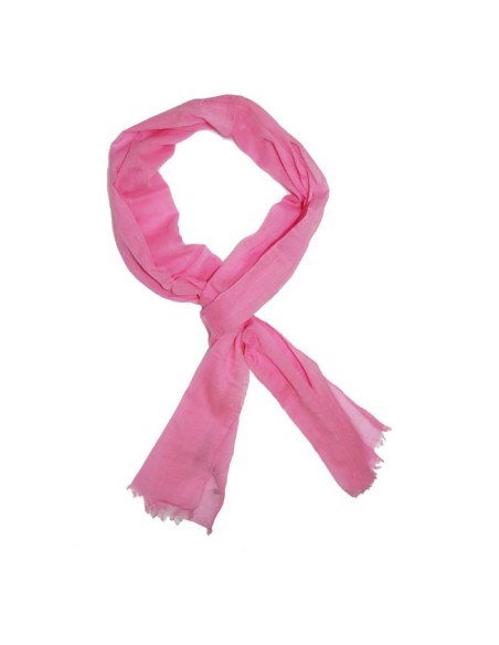 Foulard pour femme lisse rose BUF-SGASA-PINK