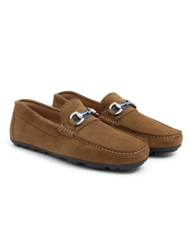 light brown suede moccasin SIPELAGE-CUERO