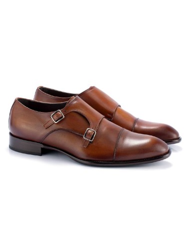 brown leather monkstrap BILDEN-CASTAGNA