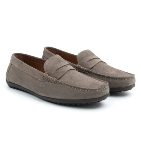 beige suede moccasin CR-24067-TAUPE