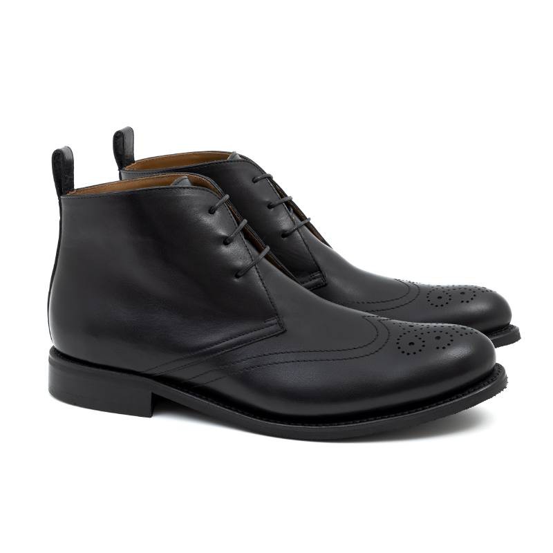 Bottine en cuir noir CR-24119-NEGRO