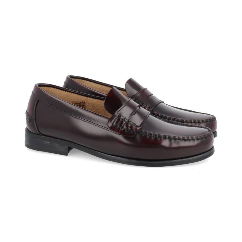 burgundy leather Castellanos CR-24125-BURDEOS