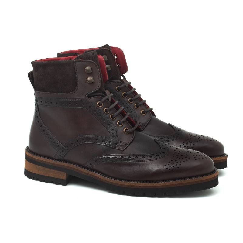 brown leather boots CRALPEMAN-TESTA