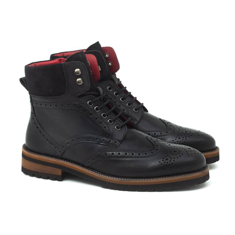 Bottine en cuir noir CRALPE-NEGRO