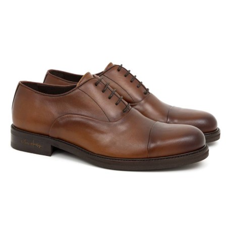 light brown leather oxford shoes CRETAL-CUERO