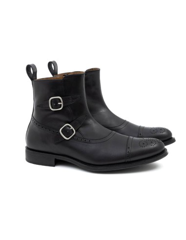 black leather boots CROFELMAN-NEGRO