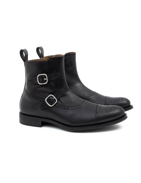 black leather boots CROFELMAN-NEGRO