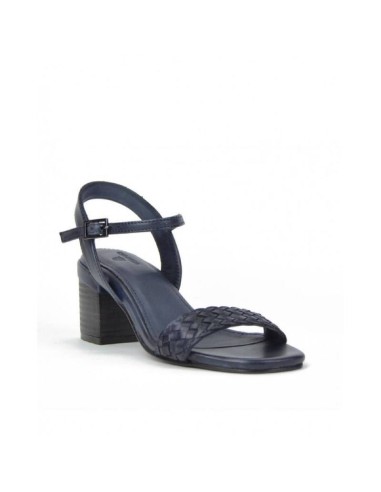 Sandalias de mujer de piel de piso antideslizante color azul CRW-24512-MARINO