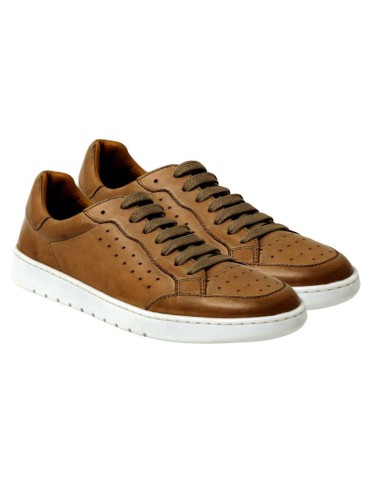 light brown leather sneakers DARRA-CUERO