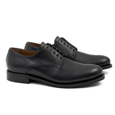 Derby en cuir noir GATMEN-NEGRO