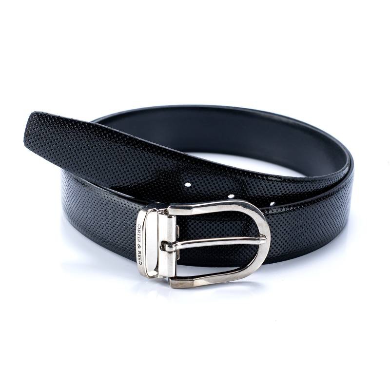 Ceinture en cuir noir B-ANTINI-NEGRO