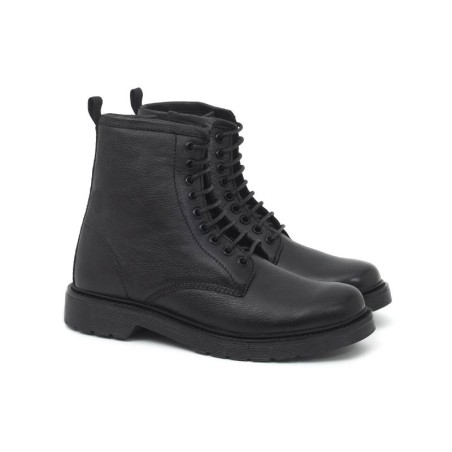 Bottine en cuir noir NERON-BLACK