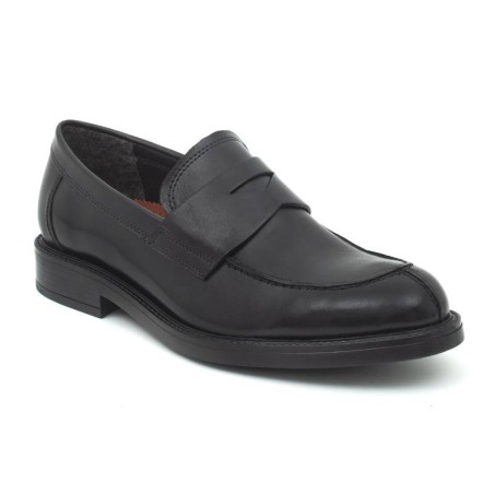 Mocasín de piel con antifaz color negro PADILMENS-NEGRO