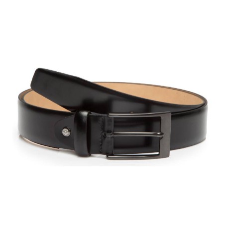 black leather belt B-BANEYS-NEGRO