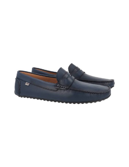 Mocassin en cuir bleu PATRIFF-NAVY