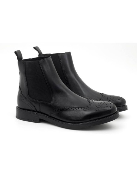 black leather boots PATRIFIO-NEGRO