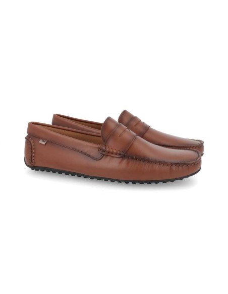 light brown leather moccasin PATROF-CUERO