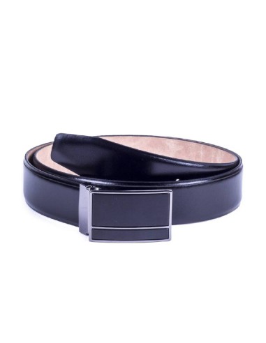 black leather belt B-BAXTOR-NEGRO